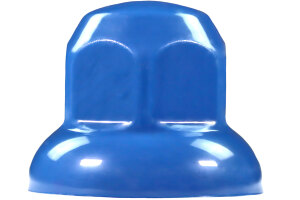 1x Lkw Radmuttern Abdeckkappe Kunststoff 32mm blau