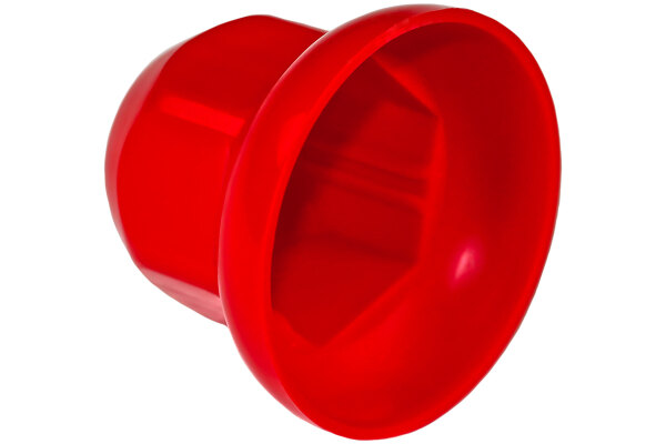 Vrachtwagen Wieldoppen – 2 Stuks – Hoogglans Rood – Universeel Voor 10-gats Stalen Velgen – 22,5 Inch – Kunststof