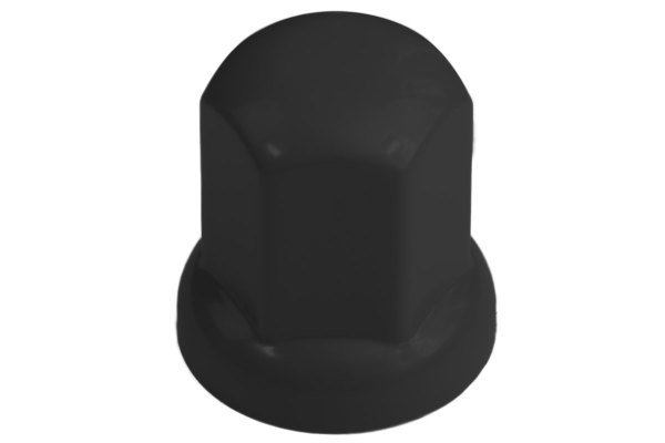 1x Tappo copridado ruota in plastica, versione lunga 32 mm nero