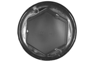 1x Hjulmutterlock i plast, l&aring;ng version 33 mm krom