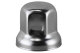 1x Hjulmutterlock i rostfritt stål, högglansigt (med säkring), 32 eller 33 mm