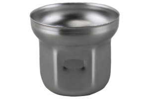 1x Tappo copridado ruota in acciaio inox, lucido (con serratura) 32 mm