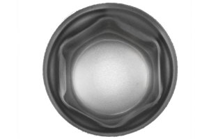 1x Tappo copridado ruota in acciaio inox, lucido (con serratura) 32 mm