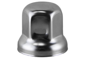 1x Hjulmutterlock i rostfritt st&aring;l, h&ouml;gglansigt (med l&aring;s) 33mm