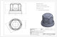 Stainless steel wheel nut CAP, high gloss (with backup) 33mm