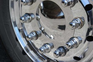 Stainless steel wheel nut CAP, high-gloss