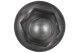 1x Stainless steel wheel nut CAP, high-gloss 27mm