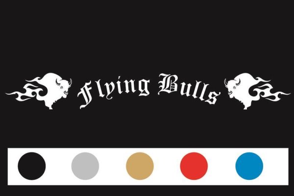 Flying Bull sticker voor voorruit 150*20 cm