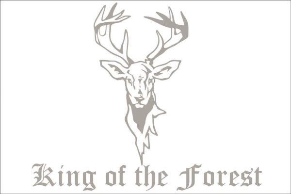 King of the Forest sticker voor voorruit 40*30cm normale snit zilver