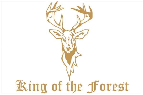 King of the Forest sticker voor voorruit 40*30cm normale snit goud