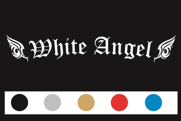 Adesivo "Angelo bianco" per parabrezza 120*25 cm