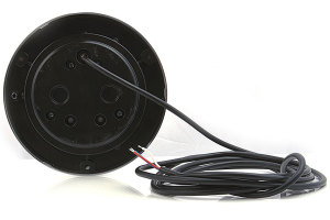 LED Heckleuchte, Einbauversion 10-30V, rund, R&uuml;ckfahr-Nebelschlussleuchte inkl. 2,5m Kabel und e-Pr&uuml;fzeichen