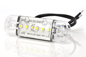 LED-Seitenmarkierungsleuchte slim, klare Lichtscheibe,...