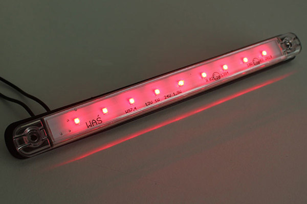 LED Positionsleuchte, Schluß/Begrenzungsleuchte rot, klein und