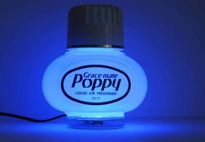 LED Beleuchtung f&uuml;r original Poppy Lufterfrischer 12-24V- Zigarettenanz&uuml;nderanschluss gr&uuml;n