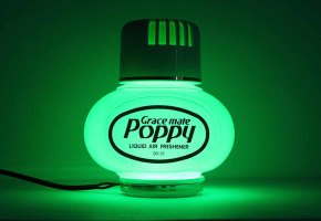 LED-verlichting voor originele Poppy, Turbo luchtverfrisser 12-24V - sigarettenaanstekeraansluiting Veelkleurig RGB