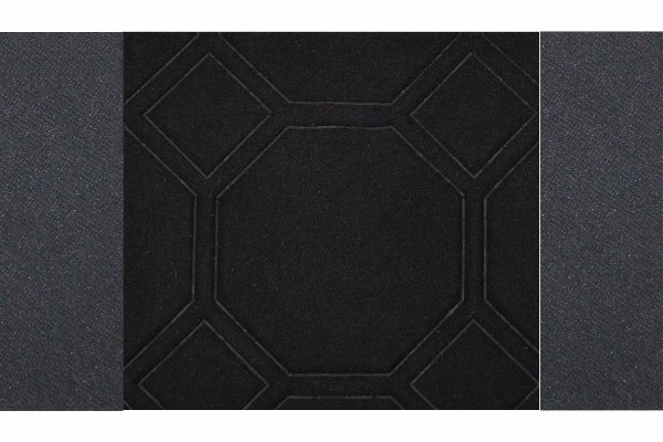 Geschikt voor Mercedes*: Atego, Axor, Actros (1996-2014) Design stoelhoezen met TS logo stofrand zwart suède look, doorgestikt, zwarte luchtvering