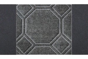Geschikt voor Mercedes*: Atego, Axor, Actros (1996-2014) Design stoelhoezen met TS logo stofrand zwart microvezel, gewatteerd, grijze luchtvering