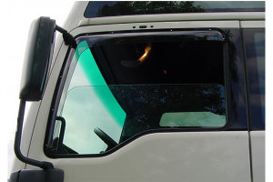 Fits Renault*:T-Serie (2014-...) Climair trucks SET Rain and wind deflectors - plugged - Crystal clear