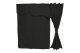 Truck bed curtains, suede look, imitation leather edge, strong darkening effect anthracite-black black* Length 179 cm