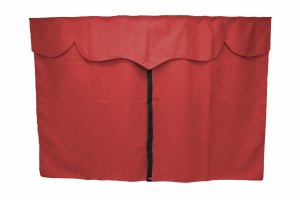 Truck bed curtains, suede look, imitation leather edge, strong darkening effect bordeaux black* Length 179 cm