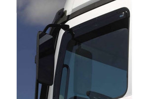 Adatto per Volvo*: FH4 &amp; FH5, camion Climair SET deflettori pioggia e vento - a innesto - nero