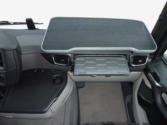 Passend für Scania*: R+S (2016-...) Beifahrertisch Next Generation Version 2 Aluminiumoptik