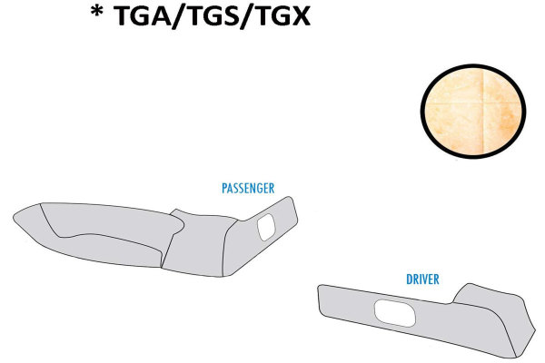 Suitable for MAN *: TGL, TGA, TGS, TGX seat base cover  beige ClassicLine
