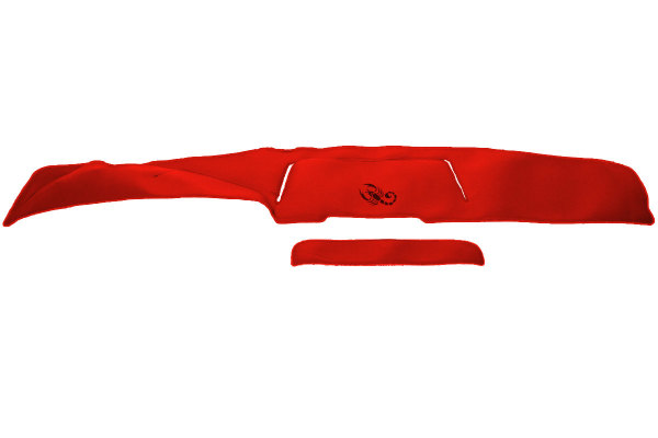 Lämplig för MAN*: Instrumentpanelklädsel, ClassicLine, läderimitation TGX (2007-...) röd med logotyp