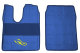 Suitable for MAN *: truck floor mats leatherette  TGS,TGM,TGL,TGA ( M/L/LX ) light blue with Logo ClassicLine