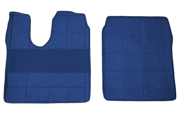 Suitable for MAN *: truck floor mats leatherette  TGX,TGA (XL/XLX/XXL) blue without Logo ClassicLine