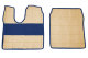 Suitable for MAN *: truck floor mats leatherette  TGX,TGA (XL/XLX/XXL) beige without Logo ClassicLine
