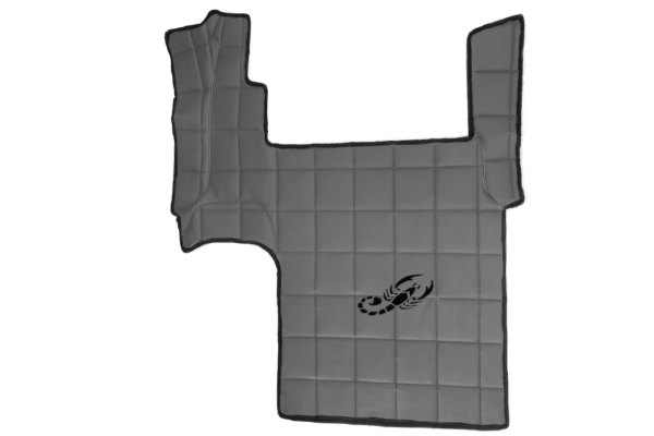 Suitable for MAN *: truck engine tunnel cover leatherette  TGX with drawer gray with Logo ClassicLine