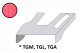 Geschikt voor MAN*: Tunnelafdekking truckmotor TGL,TGM,TGA (M/L/LX) rood zonder ClassicLine-logo, kunstleder