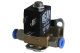 Truck compressed air solenoid valve with connections and bracket, 12 volt