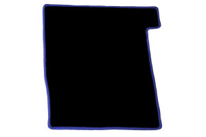 Geschikt voor DAF*: XF105 (2005-2013) - Velours vloermatten - Randkleur blauw