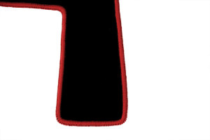 Suitable for DAF*: XF105 (2005-2013) - Velours Doormats - border colour red