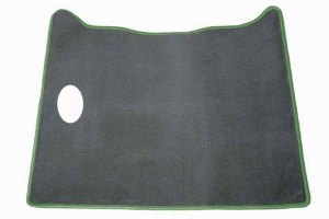 Suitable for DAF*: XF105 (2005-2012) manual - Velour engine tunnel cover - border colour green