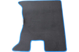 Suitable for DAF*: XF106 EURO6 (2013-...) manual - Velour engine tunnel cover - border colour blue