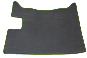 Suitable for DAF*: XF106 EURO6 (2013-...) manual - Velour engine tunnel cover - border colour green