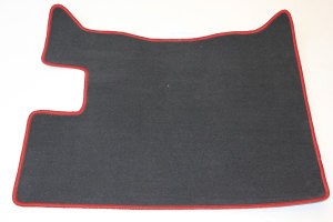 Suitable for DAF*: XF106 EURO6 (2013-...) manual - Velour engine tunnel cover - border colour red