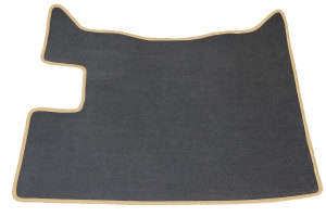 Suitable for DAF*: XF106 EURO6 (2013-...) manual - Velour engine tunnel cover - border colour beige