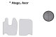 Lämplig för Mercedes*: Atego (1998-...), Axor (2001-...) Golvmattor svarta - utan ClassicLine-logotyp, läderimitation
