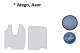 Passend für Mercedes*: Atego (1998-...), Axor (2001-...) Fußmatten hellblau - mit Logo ClassicLine, Kunstleder