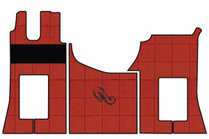Adomo LKW-Shop  Kunstleder Fußmatten Set für Actros MP5 und MP4