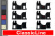 Suitable for Mercedes*: ACTROS MP4 | MP5 (2012-...) 2500mm Floor mat set ClassicLine, imitation leather