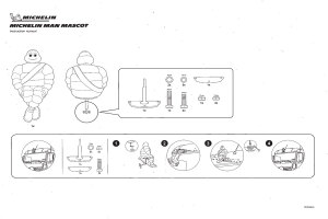 Das neue original Michelin Männchen (BIB), Bibendum fürs Dach (40cm) Mann