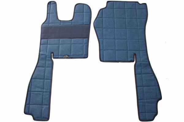 Suitable for Scania *: Truck Floor mats leatheretter, for SCANIA R SCANIA R3 (2014-2016), G (2014-2018) blue without Logo ClassicLine