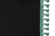 Wildlederoptik Lkw Bettgardine 3 teilig, mit Quastenbommel anthrazit-schwarz grün Länge 179 cm