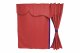 Truck bed curtains, suede look, imitation leather edge, strong darkening effect bordeaux lillac Length 179 cm